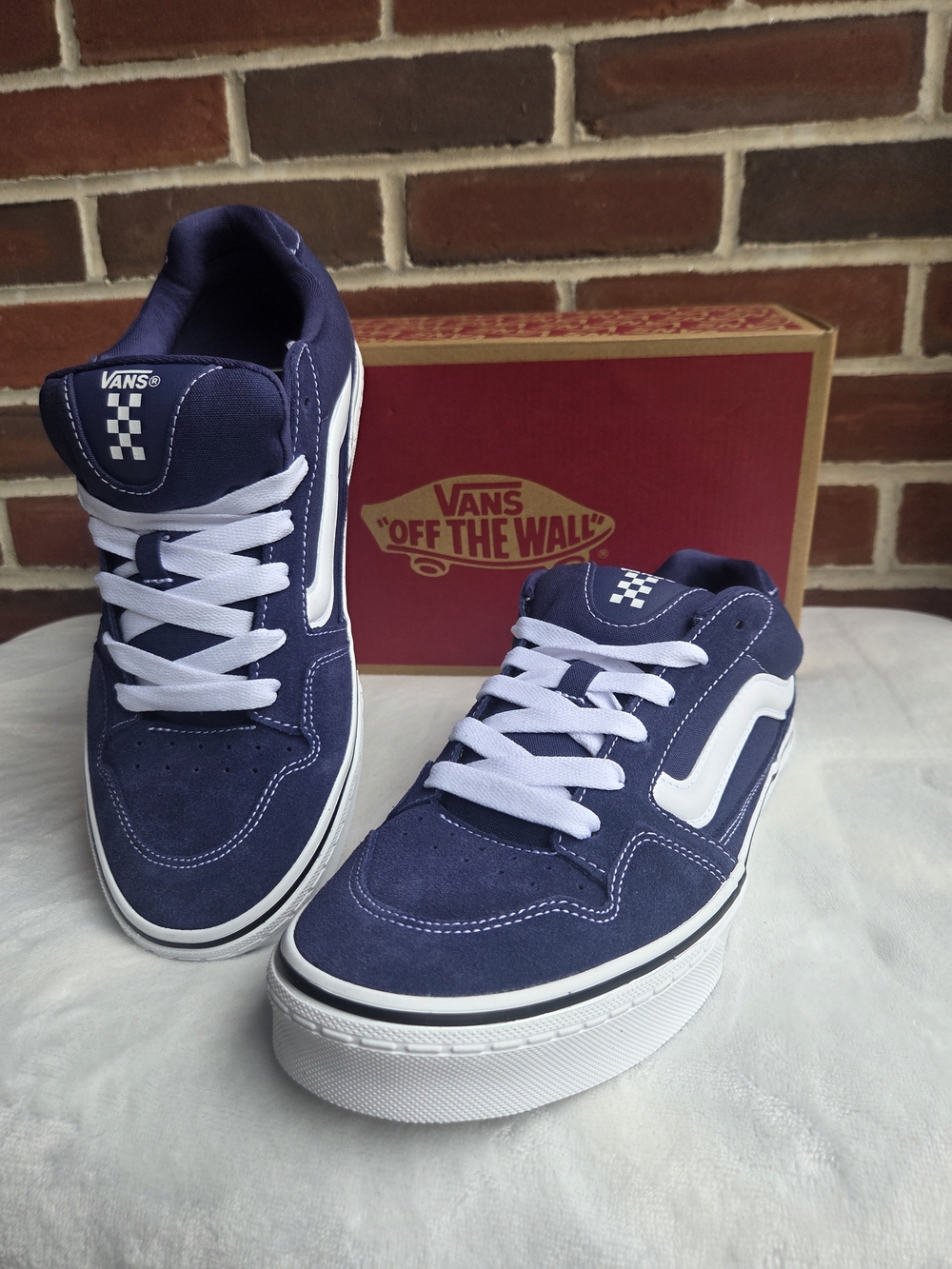 Vans Caldrone Deep Twilight Suede Canvas Men’s 10.5 Sneakers New With Box